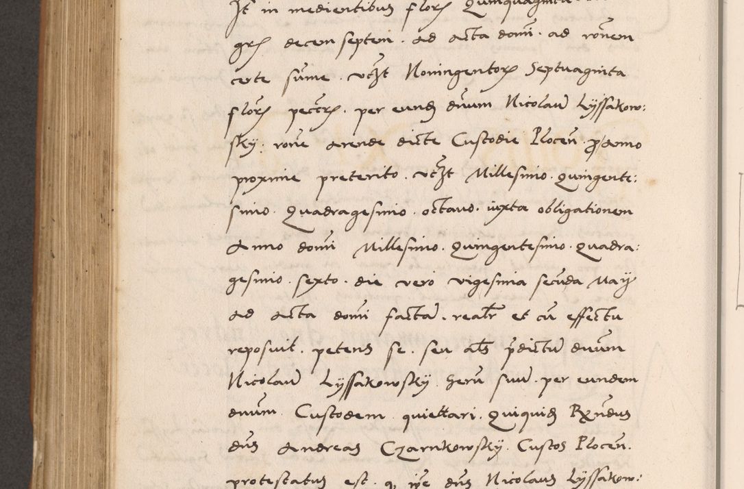 Zdjęcie nr 678 dla obiektu archiwalnego: Acta actorum causarum, sentenciarum tam diffinitivarum quam interlocutoriarum et obligacionum coram reverendo domino Petro Mischkowski custode Kielcensi, canonico vicarioque in spiritualibus generali Cracoviensi ad annum Domini millesimum quingentesimum octavum, cuius indicio est sexta, pontificatus sanctissimi in Christo patris et domini nostri domini Pauli divina providencia pape tercii feliciter moderni, anno coronacionis quarto decimo continuantur