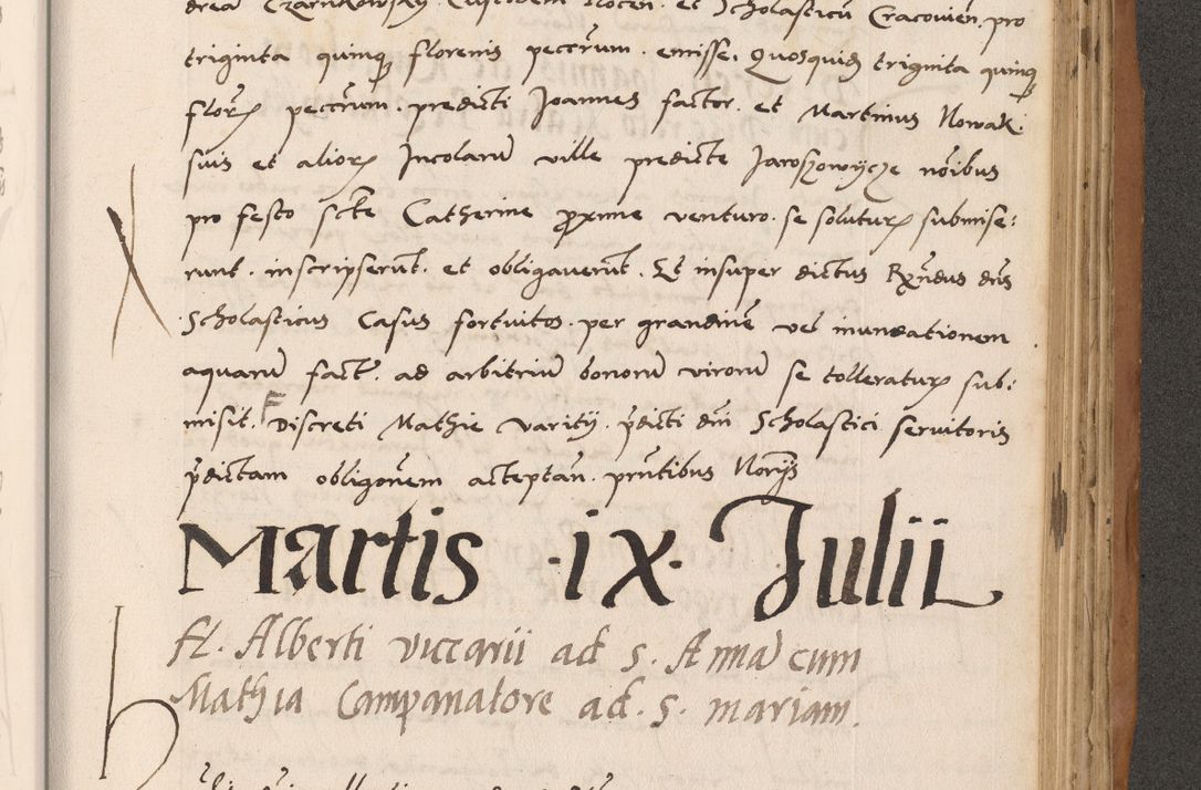 Zdjęcie nr 673 dla obiektu archiwalnego: Acta actorum causarum, sentenciarum tam diffinitivarum quam interlocutoriarum et obligacionum coram reverendo domino Petro Mischkowski custode Kielcensi, canonico vicarioque in spiritualibus generali Cracoviensi ad annum Domini millesimum quingentesimum octavum, cuius indicio est sexta, pontificatus sanctissimi in Christo patris et domini nostri domini Pauli divina providencia pape tercii feliciter moderni, anno coronacionis quarto decimo continuantur