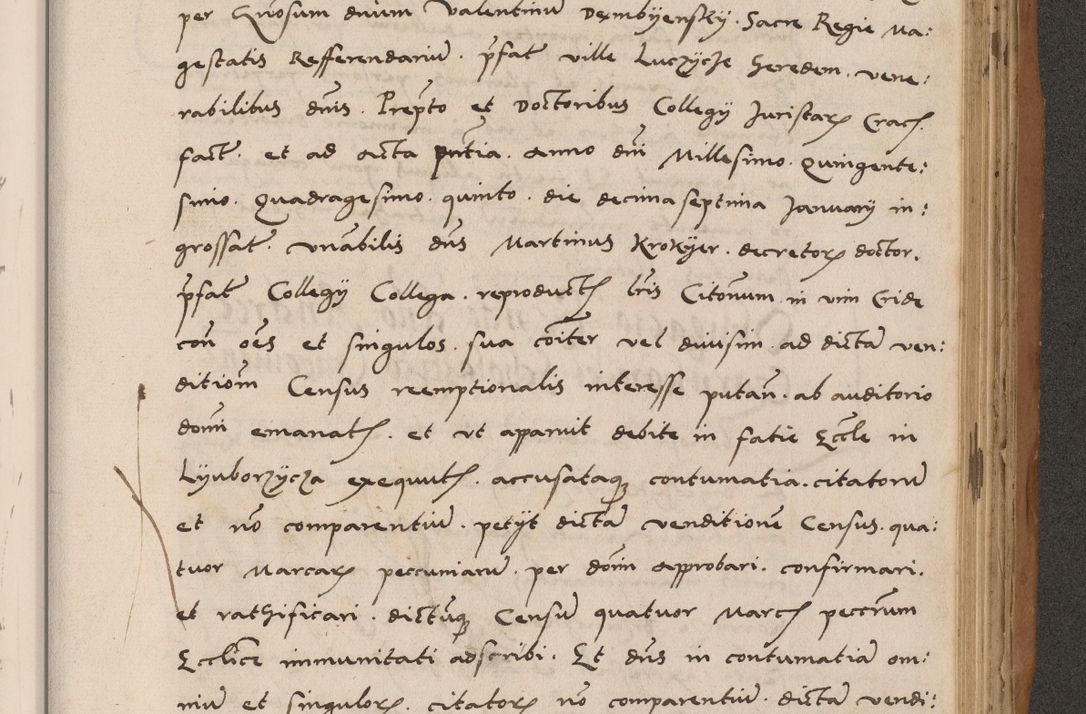 Zdjęcie nr 675 dla obiektu archiwalnego: Acta actorum causarum, sentenciarum tam diffinitivarum quam interlocutoriarum et obligacionum coram reverendo domino Petro Mischkowski custode Kielcensi, canonico vicarioque in spiritualibus generali Cracoviensi ad annum Domini millesimum quingentesimum octavum, cuius indicio est sexta, pontificatus sanctissimi in Christo patris et domini nostri domini Pauli divina providencia pape tercii feliciter moderni, anno coronacionis quarto decimo continuantur