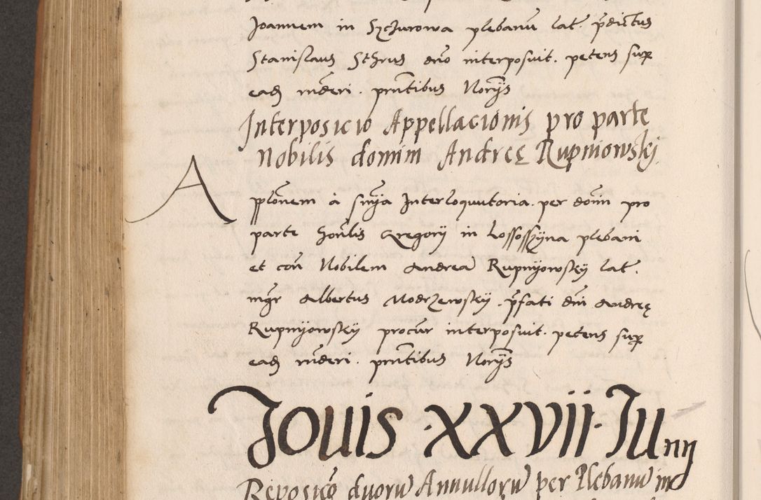 Zdjęcie nr 660 dla obiektu archiwalnego: Acta actorum causarum, sentenciarum tam diffinitivarum quam interlocutoriarum et obligacionum coram reverendo domino Petro Mischkowski custode Kielcensi, canonico vicarioque in spiritualibus generali Cracoviensi ad annum Domini millesimum quingentesimum octavum, cuius indicio est sexta, pontificatus sanctissimi in Christo patris et domini nostri domini Pauli divina providencia pape tercii feliciter moderni, anno coronacionis quarto decimo continuantur