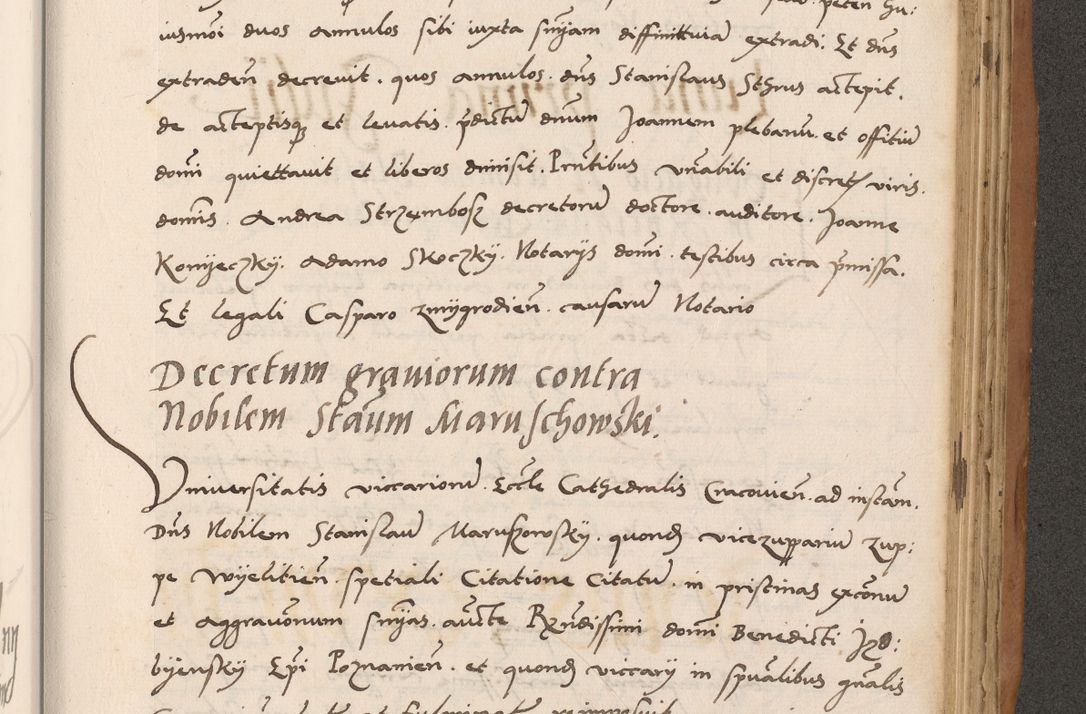 Zdjęcie nr 661 dla obiektu archiwalnego: Acta actorum causarum, sentenciarum tam diffinitivarum quam interlocutoriarum et obligacionum coram reverendo domino Petro Mischkowski custode Kielcensi, canonico vicarioque in spiritualibus generali Cracoviensi ad annum Domini millesimum quingentesimum octavum, cuius indicio est sexta, pontificatus sanctissimi in Christo patris et domini nostri domini Pauli divina providencia pape tercii feliciter moderni, anno coronacionis quarto decimo continuantur
