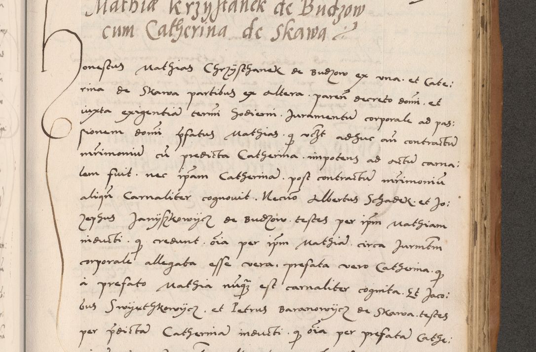 Zdjęcie nr 645 dla obiektu archiwalnego: Acta actorum causarum, sentenciarum tam diffinitivarum quam interlocutoriarum et obligacionum coram reverendo domino Petro Mischkowski custode Kielcensi, canonico vicarioque in spiritualibus generali Cracoviensi ad annum Domini millesimum quingentesimum octavum, cuius indicio est sexta, pontificatus sanctissimi in Christo patris et domini nostri domini Pauli divina providencia pape tercii feliciter moderni, anno coronacionis quarto decimo continuantur