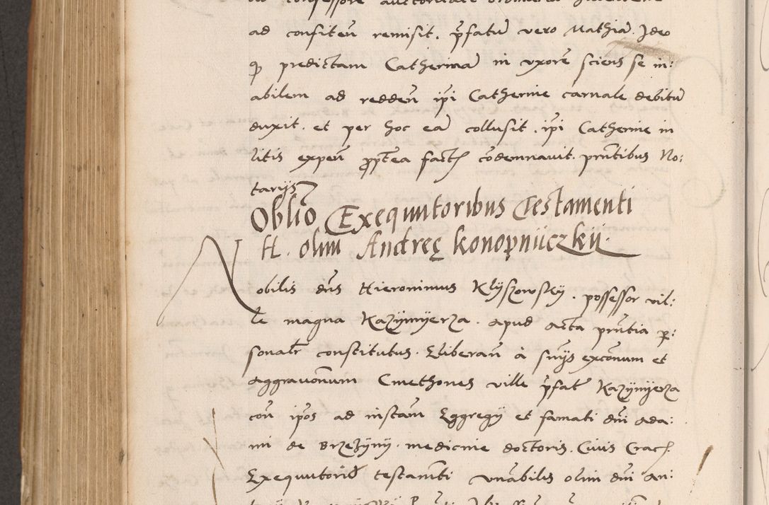 Zdjęcie nr 646 dla obiektu archiwalnego: Acta actorum causarum, sentenciarum tam diffinitivarum quam interlocutoriarum et obligacionum coram reverendo domino Petro Mischkowski custode Kielcensi, canonico vicarioque in spiritualibus generali Cracoviensi ad annum Domini millesimum quingentesimum octavum, cuius indicio est sexta, pontificatus sanctissimi in Christo patris et domini nostri domini Pauli divina providencia pape tercii feliciter moderni, anno coronacionis quarto decimo continuantur