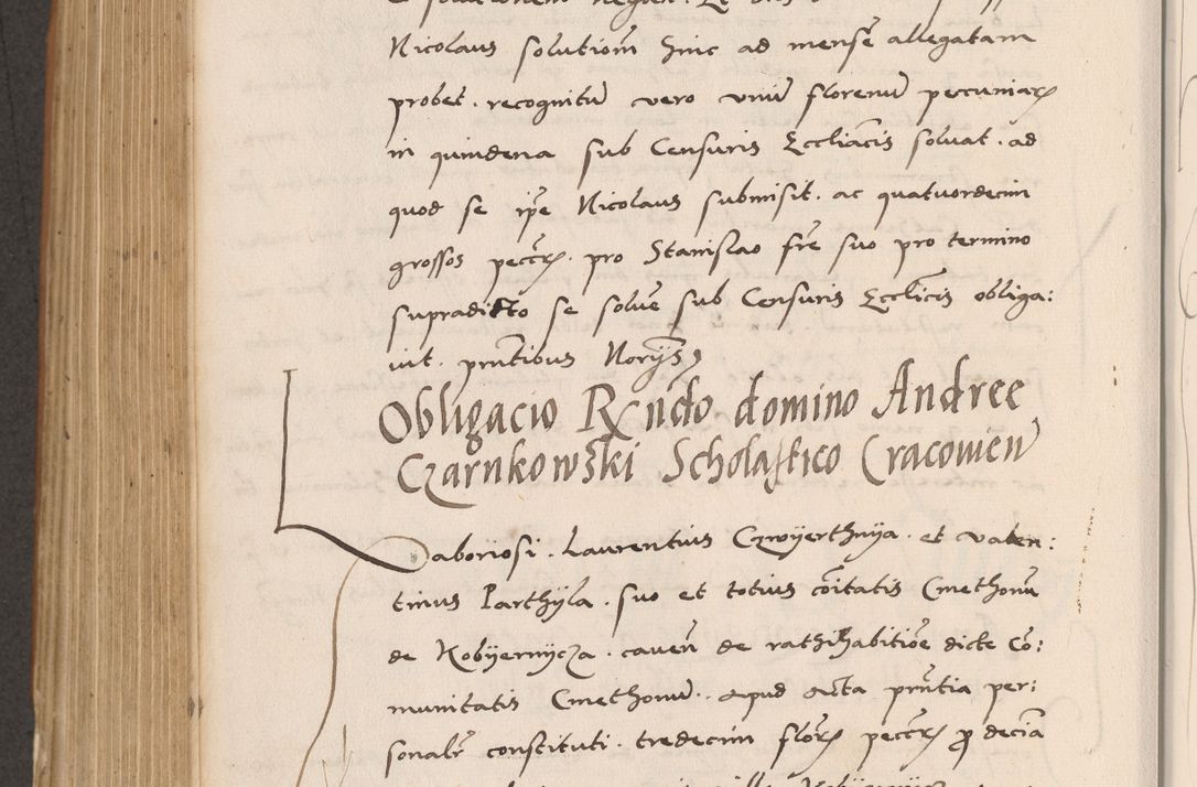 Zdjęcie nr 644 dla obiektu archiwalnego: Acta actorum causarum, sentenciarum tam diffinitivarum quam interlocutoriarum et obligacionum coram reverendo domino Petro Mischkowski custode Kielcensi, canonico vicarioque in spiritualibus generali Cracoviensi ad annum Domini millesimum quingentesimum octavum, cuius indicio est sexta, pontificatus sanctissimi in Christo patris et domini nostri domini Pauli divina providencia pape tercii feliciter moderni, anno coronacionis quarto decimo continuantur