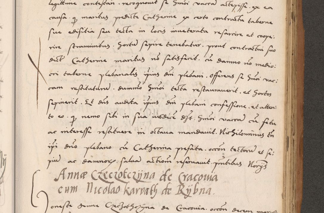 Zdjęcie nr 643 dla obiektu archiwalnego: Acta actorum causarum, sentenciarum tam diffinitivarum quam interlocutoriarum et obligacionum coram reverendo domino Petro Mischkowski custode Kielcensi, canonico vicarioque in spiritualibus generali Cracoviensi ad annum Domini millesimum quingentesimum octavum, cuius indicio est sexta, pontificatus sanctissimi in Christo patris et domini nostri domini Pauli divina providencia pape tercii feliciter moderni, anno coronacionis quarto decimo continuantur