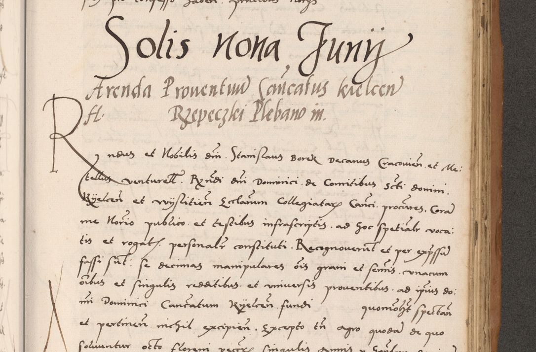 Zdjęcie nr 639 dla obiektu archiwalnego: Acta actorum causarum, sentenciarum tam diffinitivarum quam interlocutoriarum et obligacionum coram reverendo domino Petro Mischkowski custode Kielcensi, canonico vicarioque in spiritualibus generali Cracoviensi ad annum Domini millesimum quingentesimum octavum, cuius indicio est sexta, pontificatus sanctissimi in Christo patris et domini nostri domini Pauli divina providencia pape tercii feliciter moderni, anno coronacionis quarto decimo continuantur