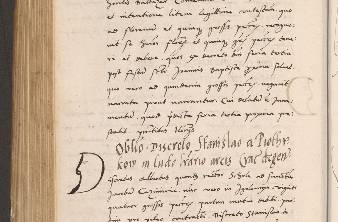 Zdjęcie nr 632 dla obiektu archiwalnego: Acta actorum causarum, sentenciarum tam diffinitivarum quam interlocutoriarum et obligacionum coram reverendo domino Petro Mischkowski custode Kielcensi, canonico vicarioque in spiritualibus generali Cracoviensi ad annum Domini millesimum quingentesimum octavum, cuius indicio est sexta, pontificatus sanctissimi in Christo patris et domini nostri domini Pauli divina providencia pape tercii feliciter moderni, anno coronacionis quarto decimo continuantur