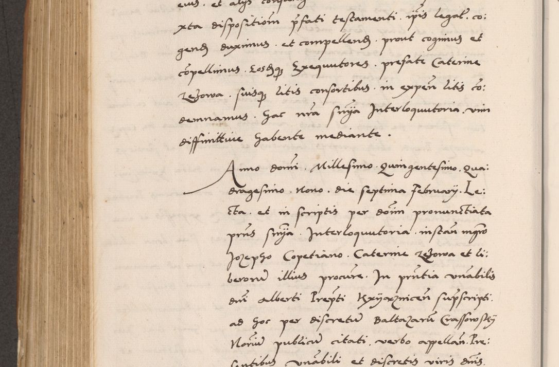 Zdjęcie nr 628 dla obiektu archiwalnego: Acta actorum causarum, sentenciarum tam diffinitivarum quam interlocutoriarum et obligacionum coram reverendo domino Petro Mischkowski custode Kielcensi, canonico vicarioque in spiritualibus generali Cracoviensi ad annum Domini millesimum quingentesimum octavum, cuius indicio est sexta, pontificatus sanctissimi in Christo patris et domini nostri domini Pauli divina providencia pape tercii feliciter moderni, anno coronacionis quarto decimo continuantur