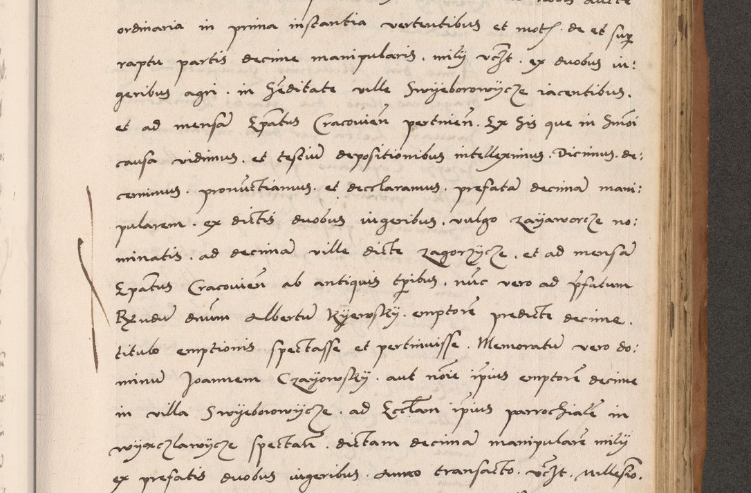 Zdjęcie nr 625 dla obiektu archiwalnego: Acta actorum causarum, sentenciarum tam diffinitivarum quam interlocutoriarum et obligacionum coram reverendo domino Petro Mischkowski custode Kielcensi, canonico vicarioque in spiritualibus generali Cracoviensi ad annum Domini millesimum quingentesimum octavum, cuius indicio est sexta, pontificatus sanctissimi in Christo patris et domini nostri domini Pauli divina providencia pape tercii feliciter moderni, anno coronacionis quarto decimo continuantur