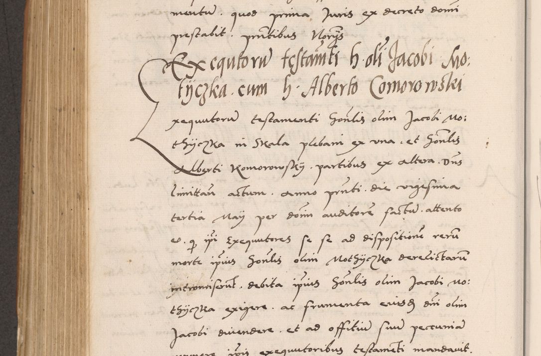 Zdjęcie nr 624 dla obiektu archiwalnego: Acta actorum causarum, sentenciarum tam diffinitivarum quam interlocutoriarum et obligacionum coram reverendo domino Petro Mischkowski custode Kielcensi, canonico vicarioque in spiritualibus generali Cracoviensi ad annum Domini millesimum quingentesimum octavum, cuius indicio est sexta, pontificatus sanctissimi in Christo patris et domini nostri domini Pauli divina providencia pape tercii feliciter moderni, anno coronacionis quarto decimo continuantur