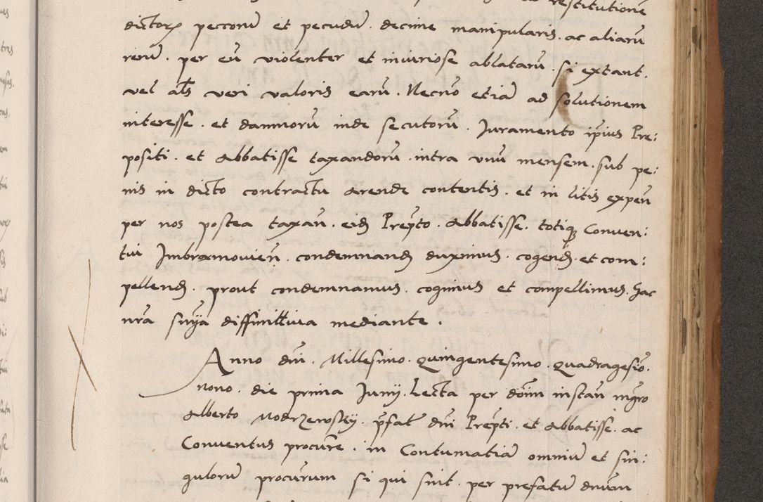 Zdjęcie nr 621 dla obiektu archiwalnego: Acta actorum causarum, sentenciarum tam diffinitivarum quam interlocutoriarum et obligacionum coram reverendo domino Petro Mischkowski custode Kielcensi, canonico vicarioque in spiritualibus generali Cracoviensi ad annum Domini millesimum quingentesimum octavum, cuius indicio est sexta, pontificatus sanctissimi in Christo patris et domini nostri domini Pauli divina providencia pape tercii feliciter moderni, anno coronacionis quarto decimo continuantur