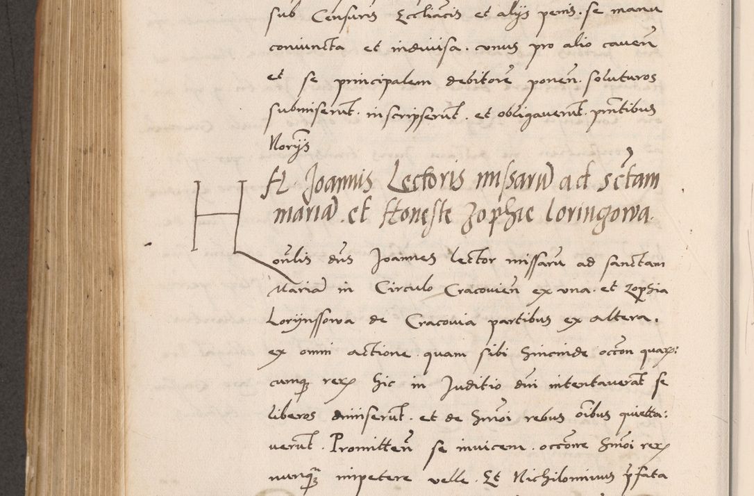 Zdjęcie nr 618 dla obiektu archiwalnego: Acta actorum causarum, sentenciarum tam diffinitivarum quam interlocutoriarum et obligacionum coram reverendo domino Petro Mischkowski custode Kielcensi, canonico vicarioque in spiritualibus generali Cracoviensi ad annum Domini millesimum quingentesimum octavum, cuius indicio est sexta, pontificatus sanctissimi in Christo patris et domini nostri domini Pauli divina providencia pape tercii feliciter moderni, anno coronacionis quarto decimo continuantur