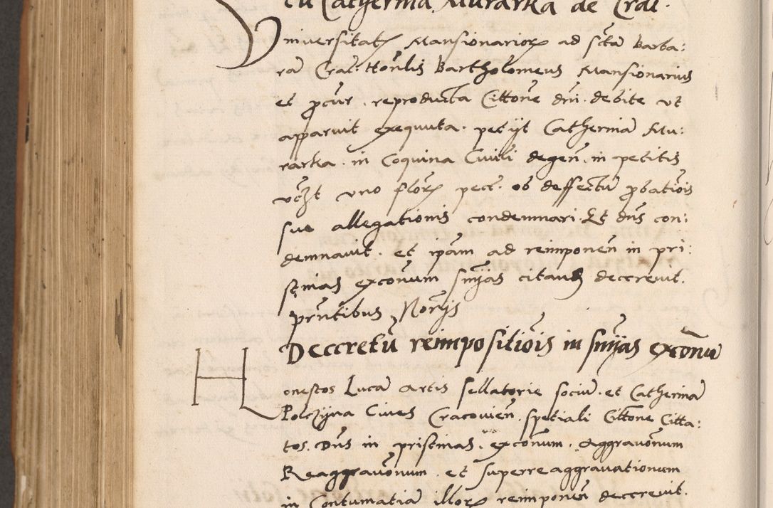Zdjęcie nr 808 dla obiektu archiwalnego: Acta actorum causarum, sentenciarum tam diffinitivarum quam interlocutoriarum et obligacionum coram reverendo domino Petro Mischkowski custode Kielcensi, canonico vicarioque in spiritualibus generali Cracoviensi ad annum Domini millesimum quingentesimum octavum, cuius indicio est sexta, pontificatus sanctissimi in Christo patris et domini nostri domini Pauli divina providencia pape tercii feliciter moderni, anno coronacionis quarto decimo continuantur
