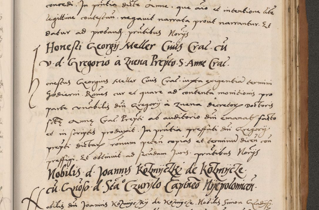 Zdjęcie nr 811 dla obiektu archiwalnego: Acta actorum causarum, sentenciarum tam diffinitivarum quam interlocutoriarum et obligacionum coram reverendo domino Petro Mischkowski custode Kielcensi, canonico vicarioque in spiritualibus generali Cracoviensi ad annum Domini millesimum quingentesimum octavum, cuius indicio est sexta, pontificatus sanctissimi in Christo patris et domini nostri domini Pauli divina providencia pape tercii feliciter moderni, anno coronacionis quarto decimo continuantur