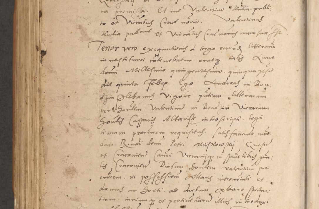 Zdjęcie nr 938 dla obiektu archiwalnego: Acta actorum causarum, sentenciarum tam diffinitivarum quam interlocutoriarum et obligacionum coram reverendo domino Petro Mischkowski custode Kielcensi, canonico vicarioque in spiritualibus generali Cracoviensi ad annum Domini millesimum quingentesimum octavum, cuius indicio est sexta, pontificatus sanctissimi in Christo patris et domini nostri domini Pauli divina providencia pape tercii feliciter moderni, anno coronacionis quarto decimo continuantur