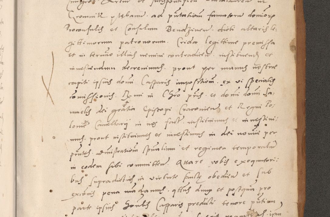 Zdjęcie nr 937 dla obiektu archiwalnego: Acta actorum causarum, sentenciarum tam diffinitivarum quam interlocutoriarum et obligacionum coram reverendo domino Petro Mischkowski custode Kielcensi, canonico vicarioque in spiritualibus generali Cracoviensi ad annum Domini millesimum quingentesimum octavum, cuius indicio est sexta, pontificatus sanctissimi in Christo patris et domini nostri domini Pauli divina providencia pape tercii feliciter moderni, anno coronacionis quarto decimo continuantur