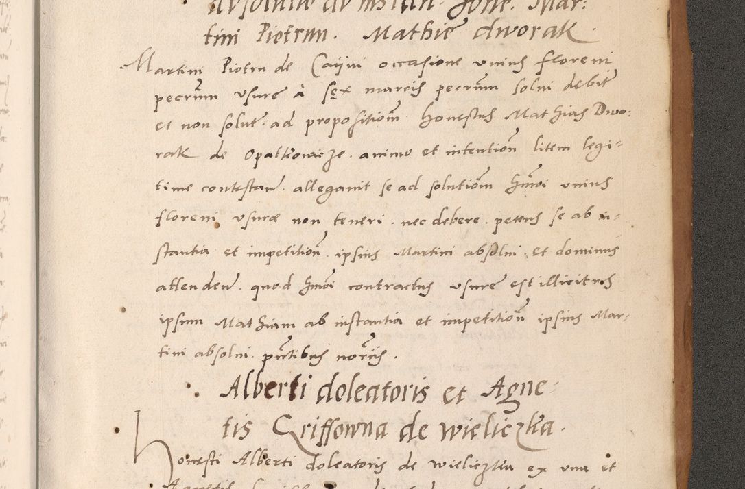 Zdjęcie nr 933 dla obiektu archiwalnego: Acta actorum causarum, sentenciarum tam diffinitivarum quam interlocutoriarum et obligacionum coram reverendo domino Petro Mischkowski custode Kielcensi, canonico vicarioque in spiritualibus generali Cracoviensi ad annum Domini millesimum quingentesimum octavum, cuius indicio est sexta, pontificatus sanctissimi in Christo patris et domini nostri domini Pauli divina providencia pape tercii feliciter moderni, anno coronacionis quarto decimo continuantur