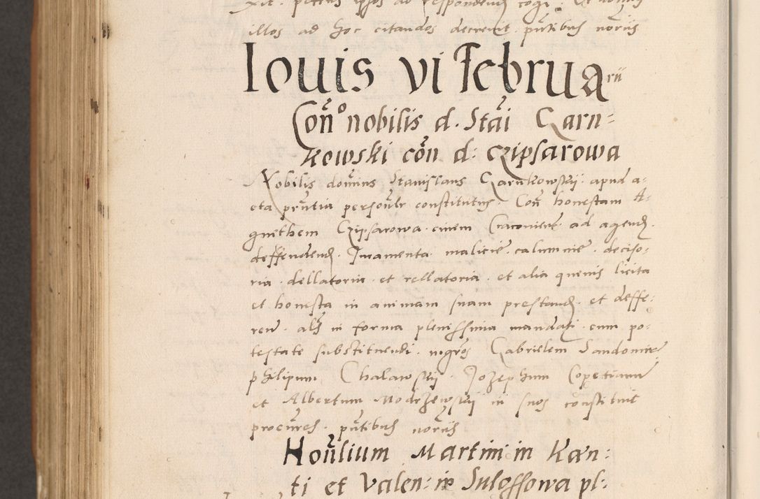 Zdjęcie nr 924 dla obiektu archiwalnego: Acta actorum causarum, sentenciarum tam diffinitivarum quam interlocutoriarum et obligacionum coram reverendo domino Petro Mischkowski custode Kielcensi, canonico vicarioque in spiritualibus generali Cracoviensi ad annum Domini millesimum quingentesimum octavum, cuius indicio est sexta, pontificatus sanctissimi in Christo patris et domini nostri domini Pauli divina providencia pape tercii feliciter moderni, anno coronacionis quarto decimo continuantur