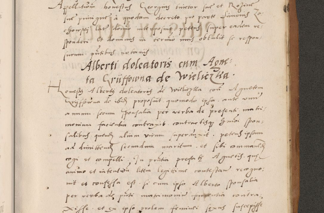 Zdjęcie nr 923 dla obiektu archiwalnego: Acta actorum causarum, sentenciarum tam diffinitivarum quam interlocutoriarum et obligacionum coram reverendo domino Petro Mischkowski custode Kielcensi, canonico vicarioque in spiritualibus generali Cracoviensi ad annum Domini millesimum quingentesimum octavum, cuius indicio est sexta, pontificatus sanctissimi in Christo patris et domini nostri domini Pauli divina providencia pape tercii feliciter moderni, anno coronacionis quarto decimo continuantur