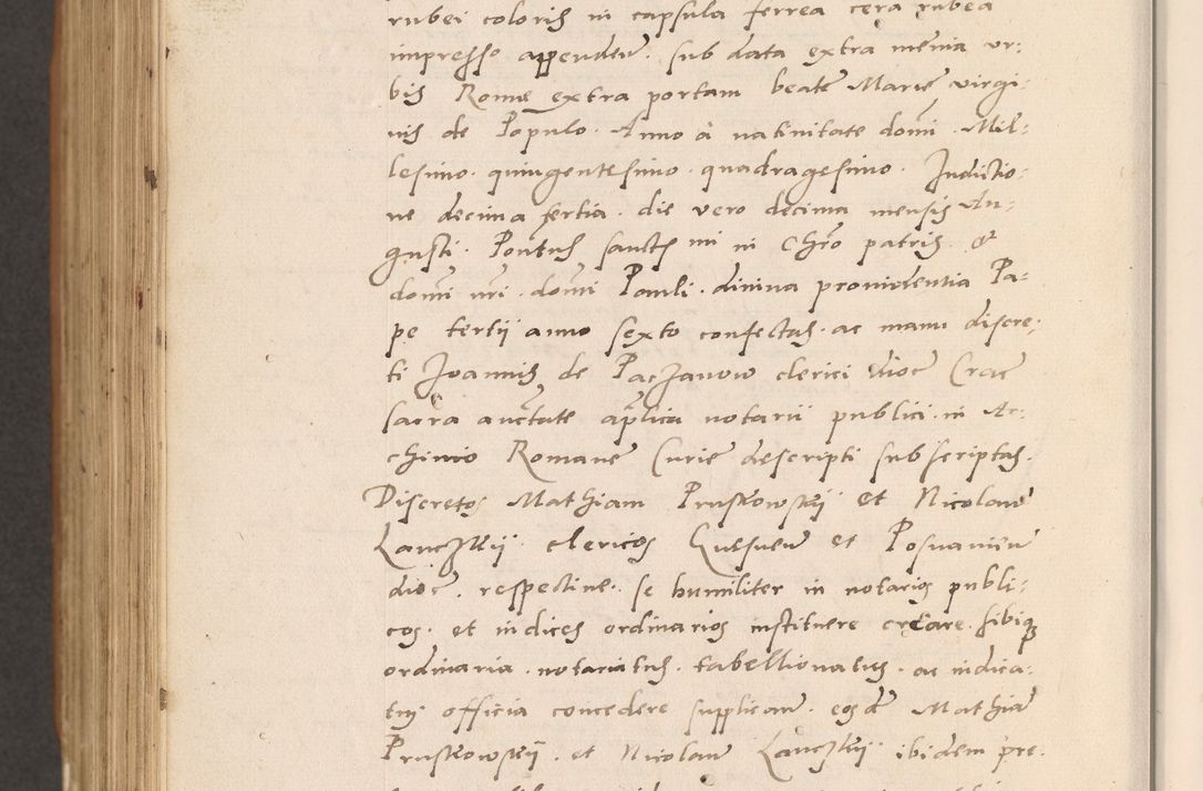 Zdjęcie nr 920 dla obiektu archiwalnego: Acta actorum causarum, sentenciarum tam diffinitivarum quam interlocutoriarum et obligacionum coram reverendo domino Petro Mischkowski custode Kielcensi, canonico vicarioque in spiritualibus generali Cracoviensi ad annum Domini millesimum quingentesimum octavum, cuius indicio est sexta, pontificatus sanctissimi in Christo patris et domini nostri domini Pauli divina providencia pape tercii feliciter moderni, anno coronacionis quarto decimo continuantur