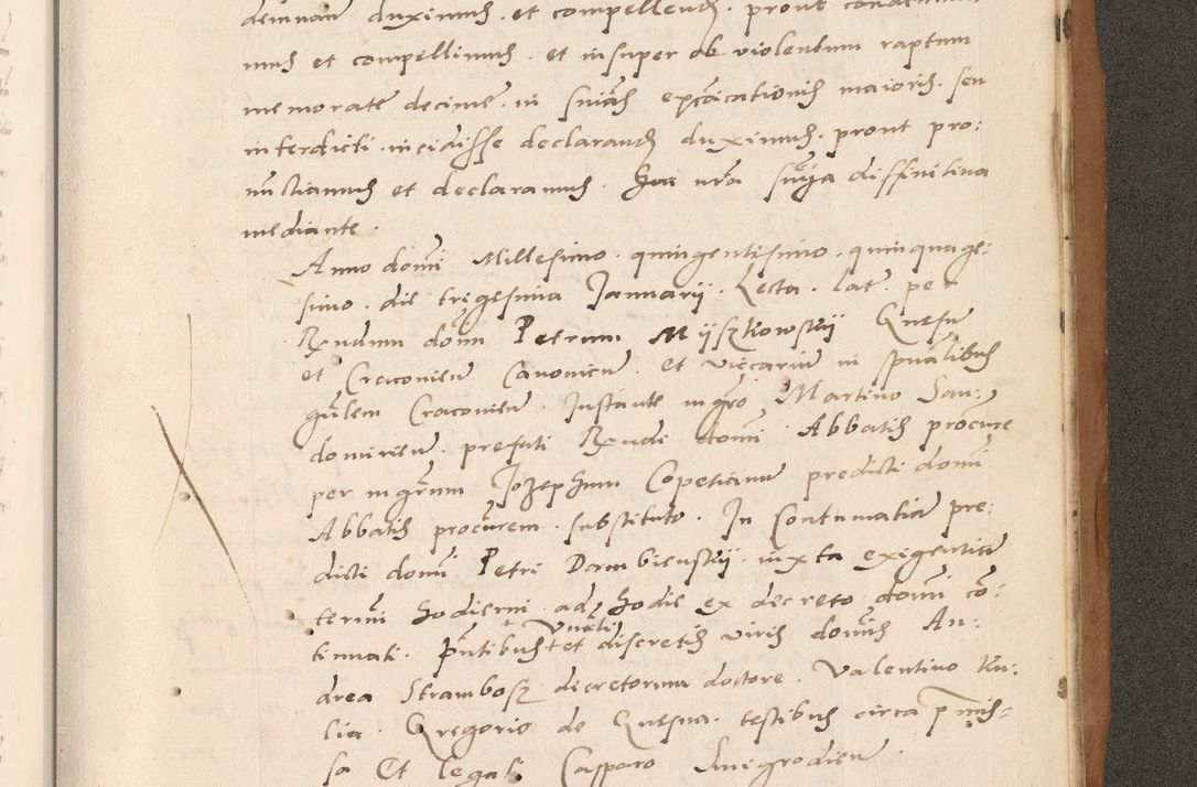 Zdjęcie nr 919 dla obiektu archiwalnego: Acta actorum causarum, sentenciarum tam diffinitivarum quam interlocutoriarum et obligacionum coram reverendo domino Petro Mischkowski custode Kielcensi, canonico vicarioque in spiritualibus generali Cracoviensi ad annum Domini millesimum quingentesimum octavum, cuius indicio est sexta, pontificatus sanctissimi in Christo patris et domini nostri domini Pauli divina providencia pape tercii feliciter moderni, anno coronacionis quarto decimo continuantur