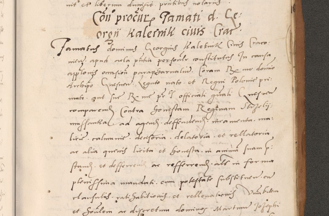Zdjęcie nr 915 dla obiektu archiwalnego: Acta actorum causarum, sentenciarum tam diffinitivarum quam interlocutoriarum et obligacionum coram reverendo domino Petro Mischkowski custode Kielcensi, canonico vicarioque in spiritualibus generali Cracoviensi ad annum Domini millesimum quingentesimum octavum, cuius indicio est sexta, pontificatus sanctissimi in Christo patris et domini nostri domini Pauli divina providencia pape tercii feliciter moderni, anno coronacionis quarto decimo continuantur