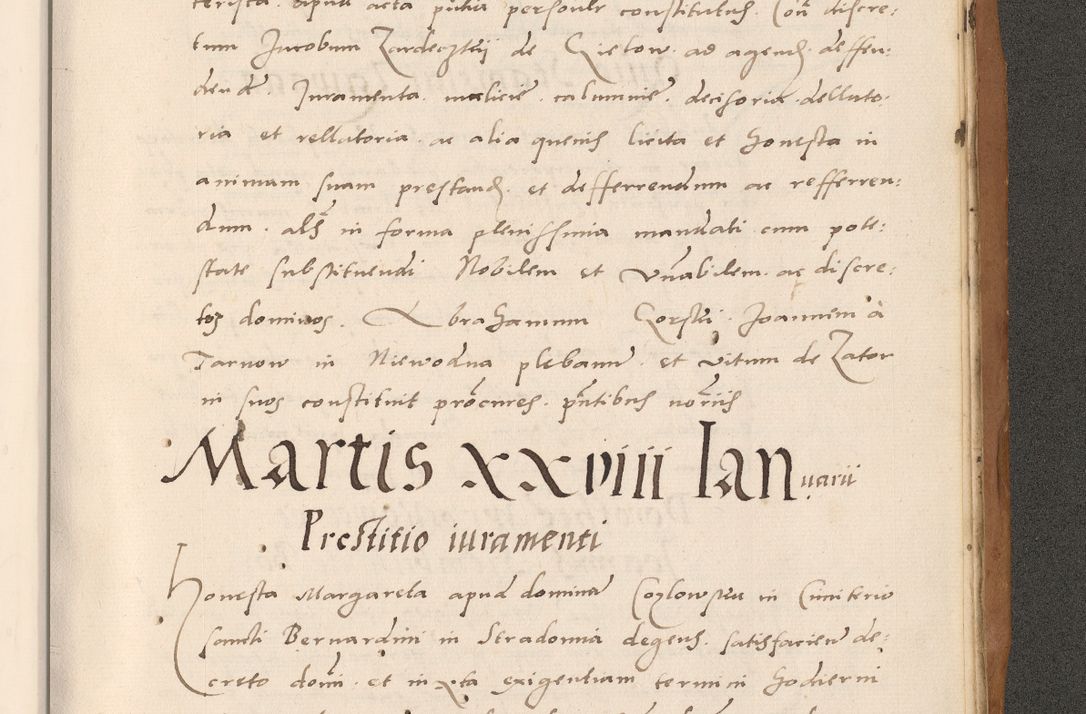 Zdjęcie nr 909 dla obiektu archiwalnego: Acta actorum causarum, sentenciarum tam diffinitivarum quam interlocutoriarum et obligacionum coram reverendo domino Petro Mischkowski custode Kielcensi, canonico vicarioque in spiritualibus generali Cracoviensi ad annum Domini millesimum quingentesimum octavum, cuius indicio est sexta, pontificatus sanctissimi in Christo patris et domini nostri domini Pauli divina providencia pape tercii feliciter moderni, anno coronacionis quarto decimo continuantur