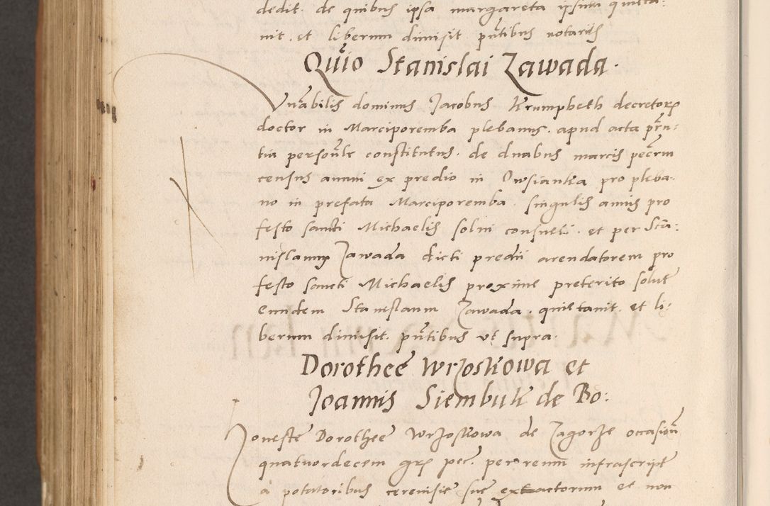 Zdjęcie nr 910 dla obiektu archiwalnego: Acta actorum causarum, sentenciarum tam diffinitivarum quam interlocutoriarum et obligacionum coram reverendo domino Petro Mischkowski custode Kielcensi, canonico vicarioque in spiritualibus generali Cracoviensi ad annum Domini millesimum quingentesimum octavum, cuius indicio est sexta, pontificatus sanctissimi in Christo patris et domini nostri domini Pauli divina providencia pape tercii feliciter moderni, anno coronacionis quarto decimo continuantur