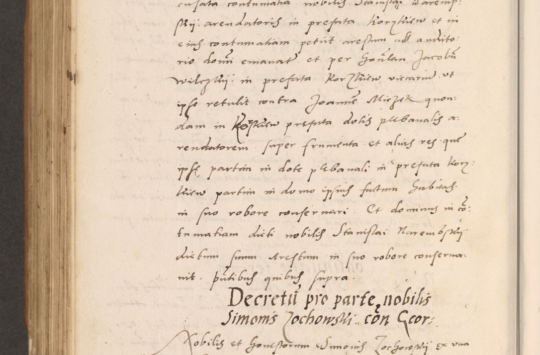 Zdjęcie nr 912 dla obiektu archiwalnego: Acta actorum causarum, sentenciarum tam diffinitivarum quam interlocutoriarum et obligacionum coram reverendo domino Petro Mischkowski custode Kielcensi, canonico vicarioque in spiritualibus generali Cracoviensi ad annum Domini millesimum quingentesimum octavum, cuius indicio est sexta, pontificatus sanctissimi in Christo patris et domini nostri domini Pauli divina providencia pape tercii feliciter moderni, anno coronacionis quarto decimo continuantur