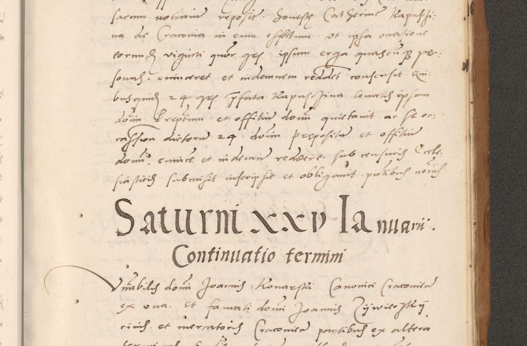 Zdjęcie nr 907 dla obiektu archiwalnego: Acta actorum causarum, sentenciarum tam diffinitivarum quam interlocutoriarum et obligacionum coram reverendo domino Petro Mischkowski custode Kielcensi, canonico vicarioque in spiritualibus generali Cracoviensi ad annum Domini millesimum quingentesimum octavum, cuius indicio est sexta, pontificatus sanctissimi in Christo patris et domini nostri domini Pauli divina providencia pape tercii feliciter moderni, anno coronacionis quarto decimo continuantur