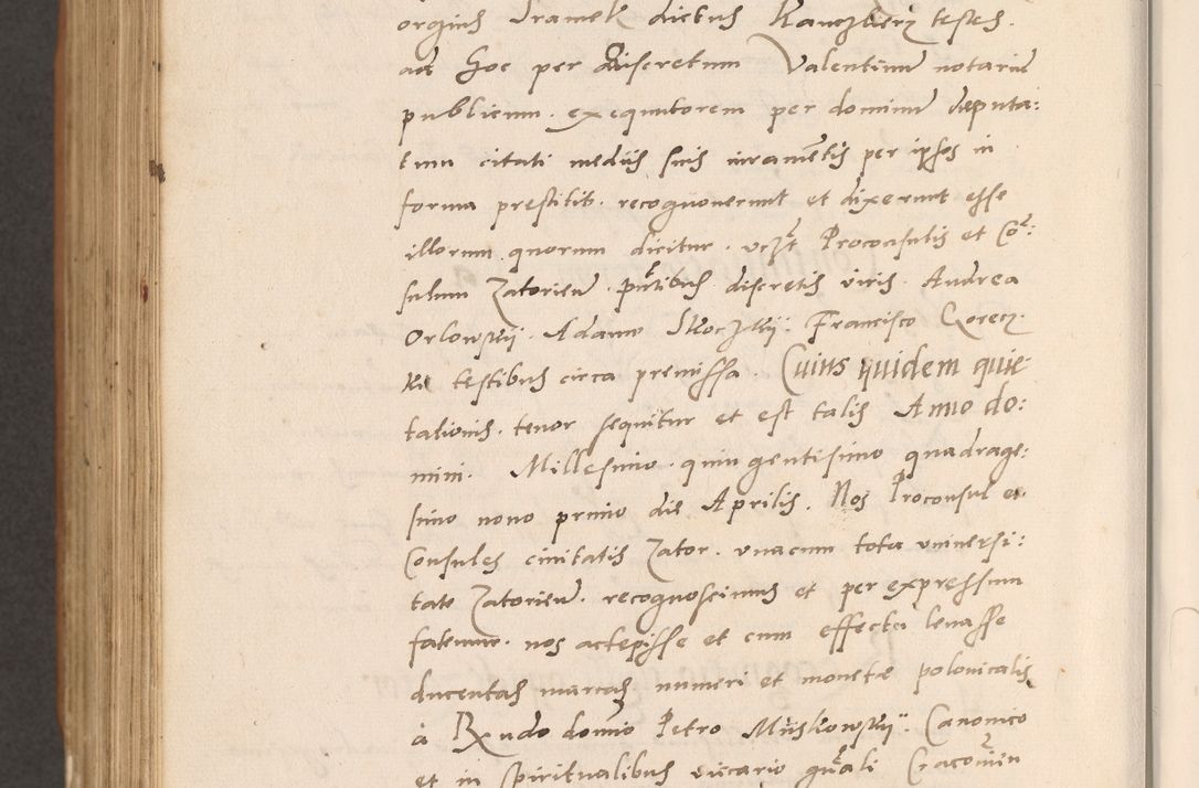 Zdjęcie nr 906 dla obiektu archiwalnego: Acta actorum causarum, sentenciarum tam diffinitivarum quam interlocutoriarum et obligacionum coram reverendo domino Petro Mischkowski custode Kielcensi, canonico vicarioque in spiritualibus generali Cracoviensi ad annum Domini millesimum quingentesimum octavum, cuius indicio est sexta, pontificatus sanctissimi in Christo patris et domini nostri domini Pauli divina providencia pape tercii feliciter moderni, anno coronacionis quarto decimo continuantur