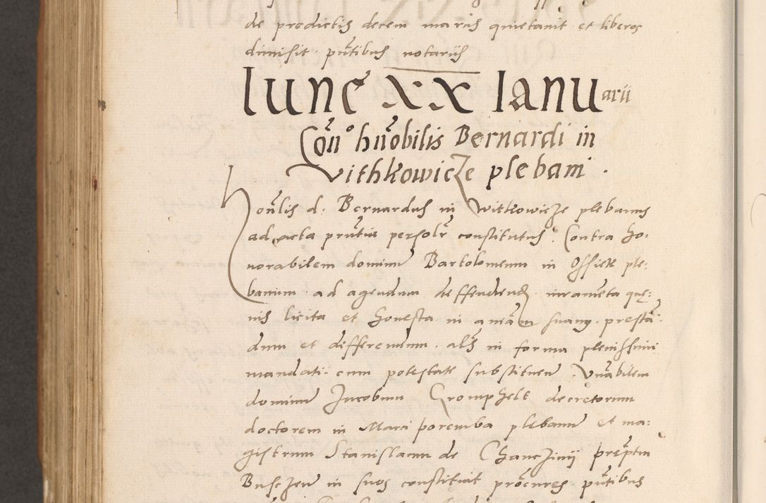 Zdjęcie nr 900 dla obiektu archiwalnego: Acta actorum causarum, sentenciarum tam diffinitivarum quam interlocutoriarum et obligacionum coram reverendo domino Petro Mischkowski custode Kielcensi, canonico vicarioque in spiritualibus generali Cracoviensi ad annum Domini millesimum quingentesimum octavum, cuius indicio est sexta, pontificatus sanctissimi in Christo patris et domini nostri domini Pauli divina providencia pape tercii feliciter moderni, anno coronacionis quarto decimo continuantur