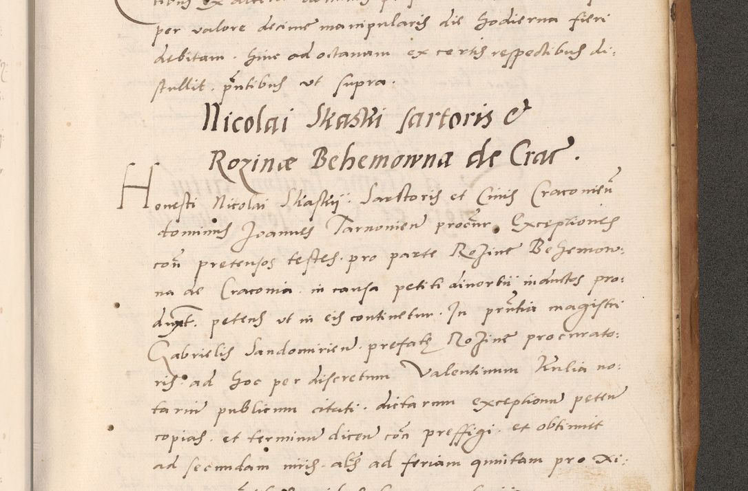 Zdjęcie nr 893 dla obiektu archiwalnego: Acta actorum causarum, sentenciarum tam diffinitivarum quam interlocutoriarum et obligacionum coram reverendo domino Petro Mischkowski custode Kielcensi, canonico vicarioque in spiritualibus generali Cracoviensi ad annum Domini millesimum quingentesimum octavum, cuius indicio est sexta, pontificatus sanctissimi in Christo patris et domini nostri domini Pauli divina providencia pape tercii feliciter moderni, anno coronacionis quarto decimo continuantur