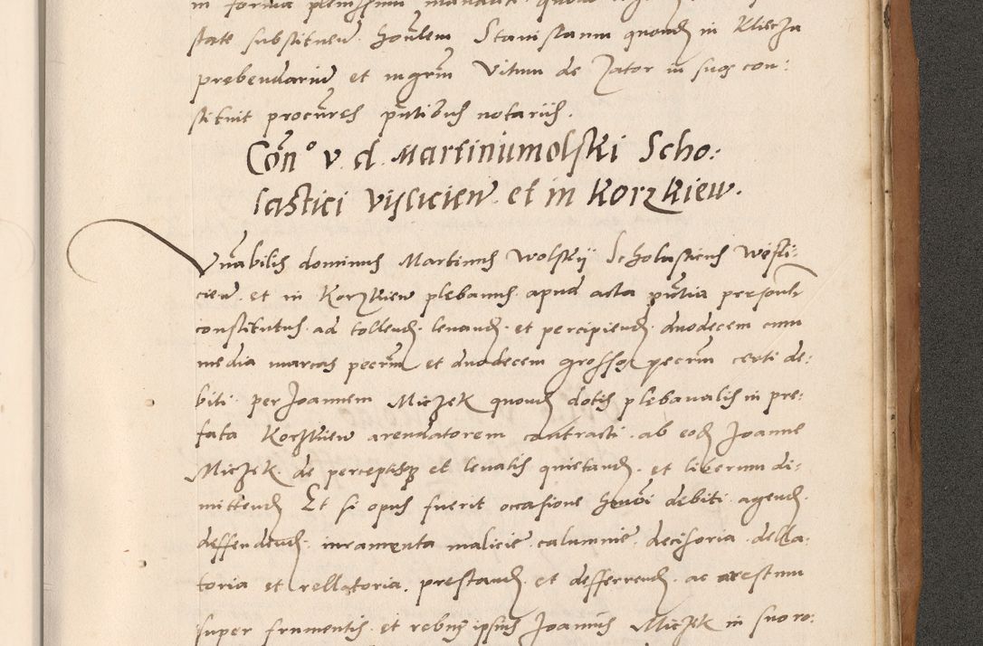 Zdjęcie nr 885 dla obiektu archiwalnego: Acta actorum causarum, sentenciarum tam diffinitivarum quam interlocutoriarum et obligacionum coram reverendo domino Petro Mischkowski custode Kielcensi, canonico vicarioque in spiritualibus generali Cracoviensi ad annum Domini millesimum quingentesimum octavum, cuius indicio est sexta, pontificatus sanctissimi in Christo patris et domini nostri domini Pauli divina providencia pape tercii feliciter moderni, anno coronacionis quarto decimo continuantur