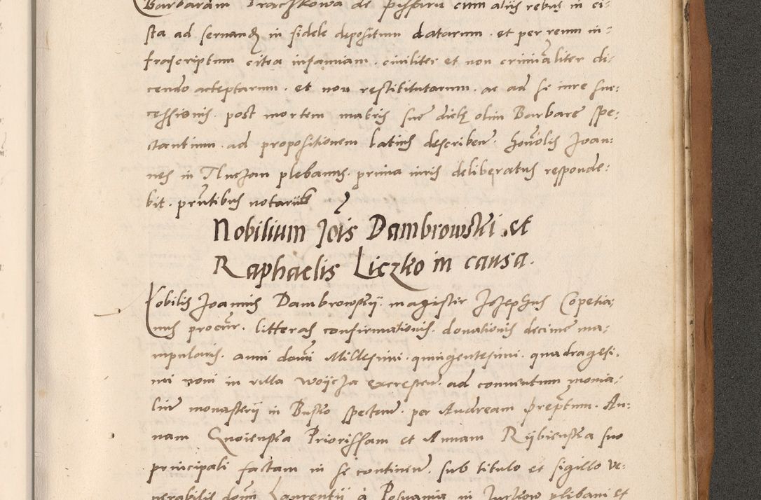 Zdjęcie nr 887 dla obiektu archiwalnego: Acta actorum causarum, sentenciarum tam diffinitivarum quam interlocutoriarum et obligacionum coram reverendo domino Petro Mischkowski custode Kielcensi, canonico vicarioque in spiritualibus generali Cracoviensi ad annum Domini millesimum quingentesimum octavum, cuius indicio est sexta, pontificatus sanctissimi in Christo patris et domini nostri domini Pauli divina providencia pape tercii feliciter moderni, anno coronacionis quarto decimo continuantur