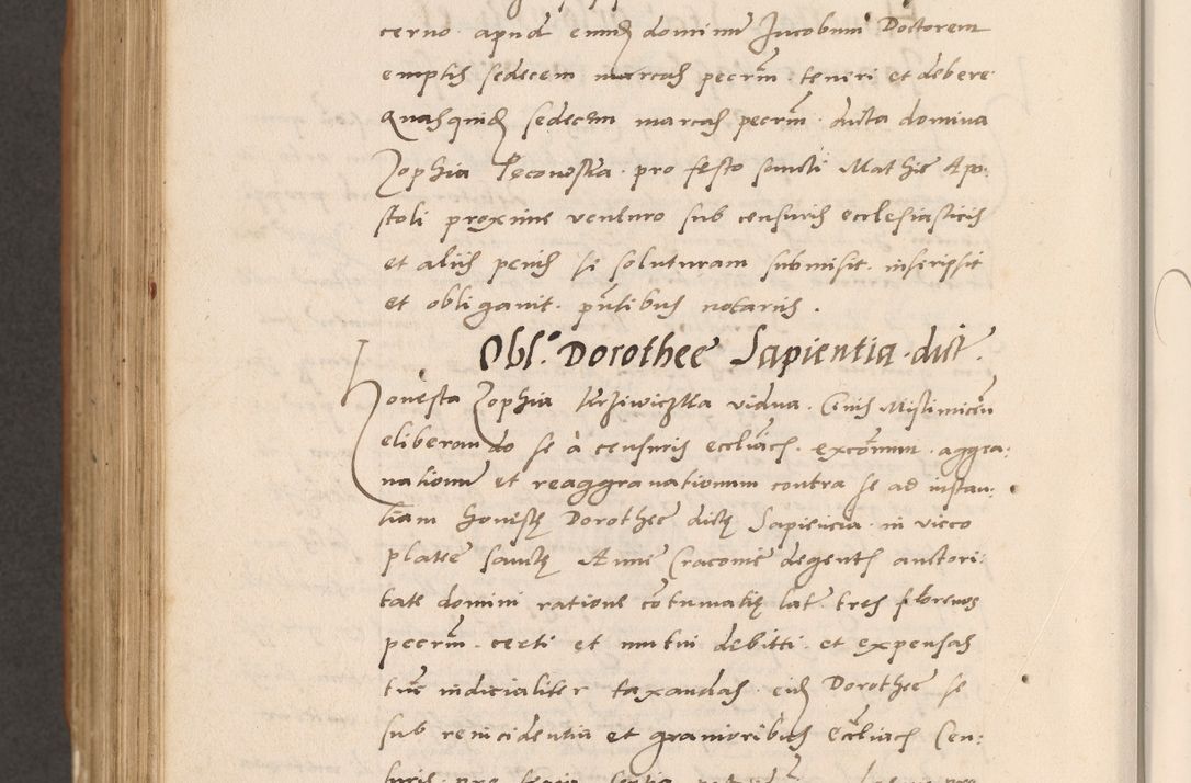 Zdjęcie nr 884 dla obiektu archiwalnego: Acta actorum causarum, sentenciarum tam diffinitivarum quam interlocutoriarum et obligacionum coram reverendo domino Petro Mischkowski custode Kielcensi, canonico vicarioque in spiritualibus generali Cracoviensi ad annum Domini millesimum quingentesimum octavum, cuius indicio est sexta, pontificatus sanctissimi in Christo patris et domini nostri domini Pauli divina providencia pape tercii feliciter moderni, anno coronacionis quarto decimo continuantur