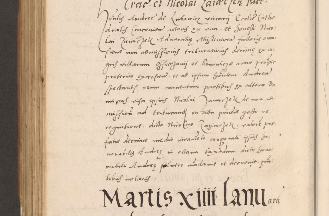 Zdjęcie nr 880 dla obiektu archiwalnego: Acta actorum causarum, sentenciarum tam diffinitivarum quam interlocutoriarum et obligacionum coram reverendo domino Petro Mischkowski custode Kielcensi, canonico vicarioque in spiritualibus generali Cracoviensi ad annum Domini millesimum quingentesimum octavum, cuius indicio est sexta, pontificatus sanctissimi in Christo patris et domini nostri domini Pauli divina providencia pape tercii feliciter moderni, anno coronacionis quarto decimo continuantur