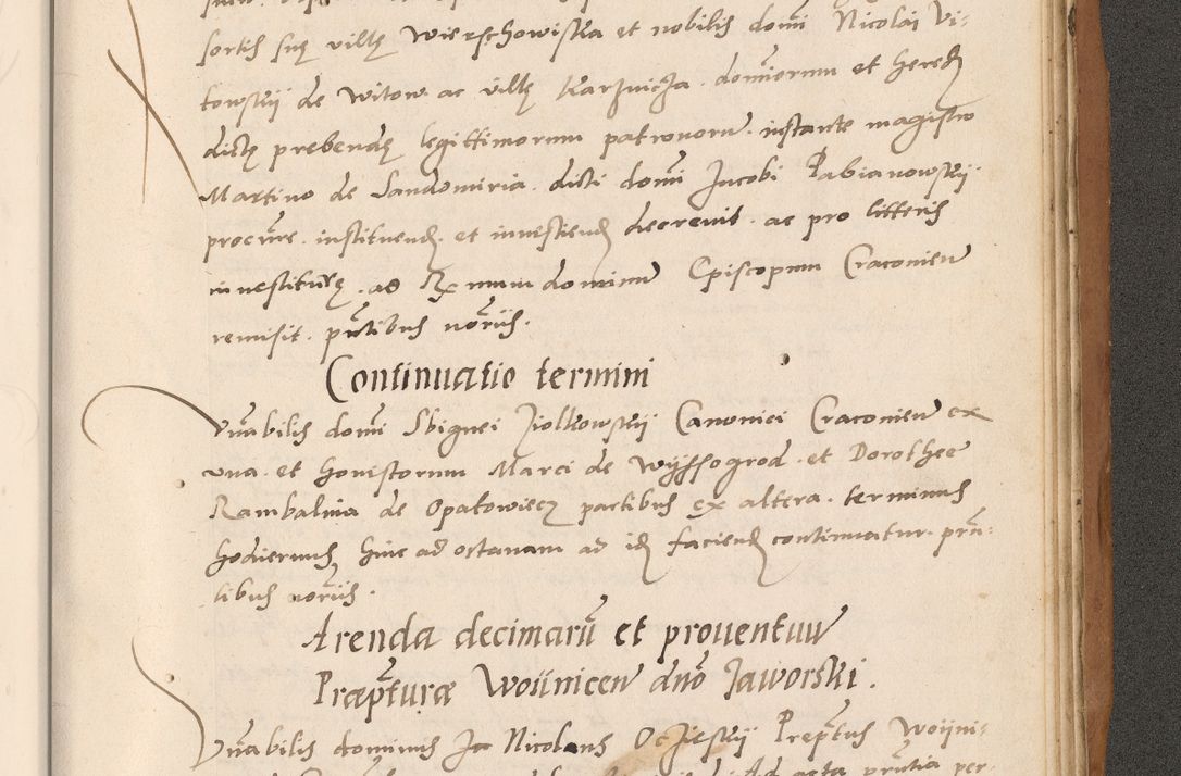 Zdjęcie nr 871 dla obiektu archiwalnego: Acta actorum causarum, sentenciarum tam diffinitivarum quam interlocutoriarum et obligacionum coram reverendo domino Petro Mischkowski custode Kielcensi, canonico vicarioque in spiritualibus generali Cracoviensi ad annum Domini millesimum quingentesimum octavum, cuius indicio est sexta, pontificatus sanctissimi in Christo patris et domini nostri domini Pauli divina providencia pape tercii feliciter moderni, anno coronacionis quarto decimo continuantur