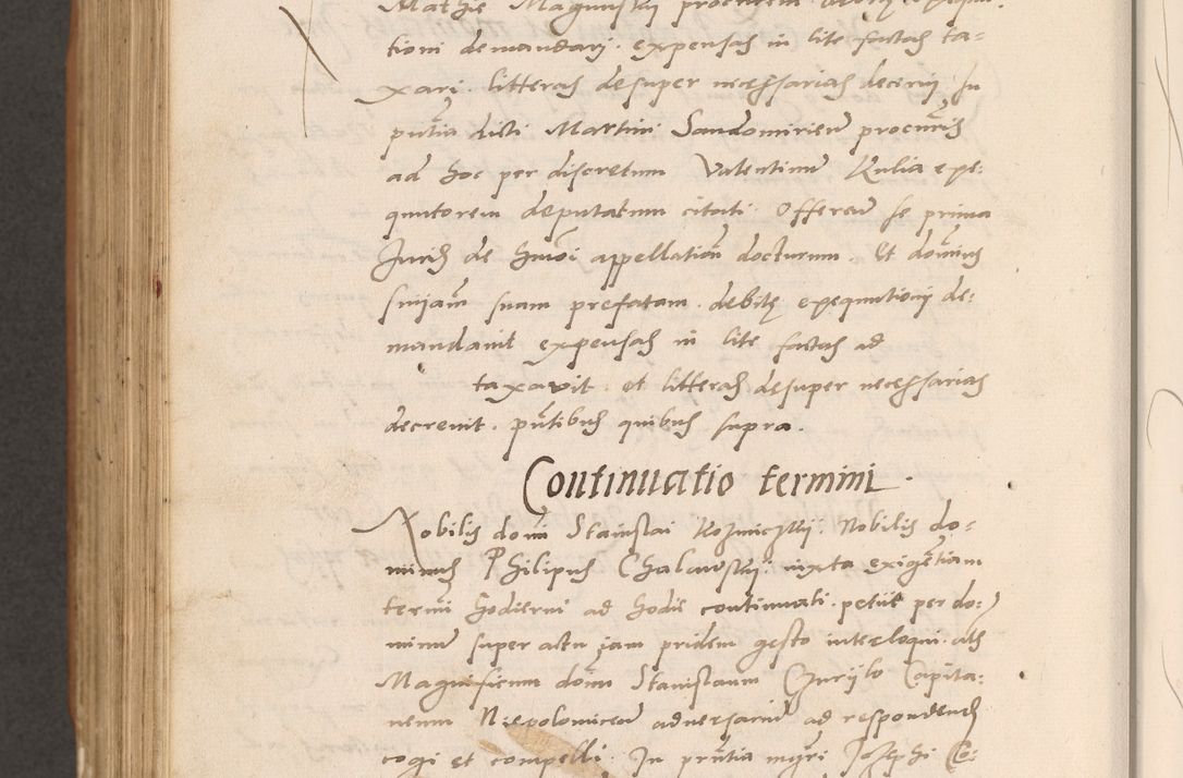 Zdjęcie nr 870 dla obiektu archiwalnego: Acta actorum causarum, sentenciarum tam diffinitivarum quam interlocutoriarum et obligacionum coram reverendo domino Petro Mischkowski custode Kielcensi, canonico vicarioque in spiritualibus generali Cracoviensi ad annum Domini millesimum quingentesimum octavum, cuius indicio est sexta, pontificatus sanctissimi in Christo patris et domini nostri domini Pauli divina providencia pape tercii feliciter moderni, anno coronacionis quarto decimo continuantur
