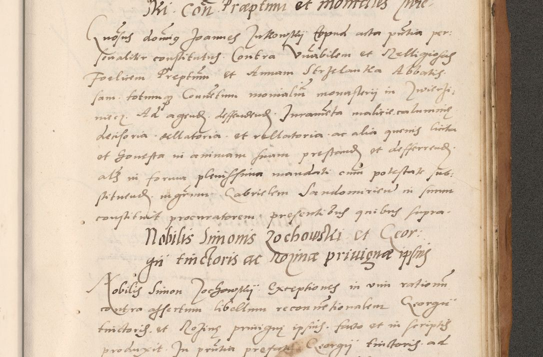 Zdjęcie nr 869 dla obiektu archiwalnego: Acta actorum causarum, sentenciarum tam diffinitivarum quam interlocutoriarum et obligacionum coram reverendo domino Petro Mischkowski custode Kielcensi, canonico vicarioque in spiritualibus generali Cracoviensi ad annum Domini millesimum quingentesimum octavum, cuius indicio est sexta, pontificatus sanctissimi in Christo patris et domini nostri domini Pauli divina providencia pape tercii feliciter moderni, anno coronacionis quarto decimo continuantur