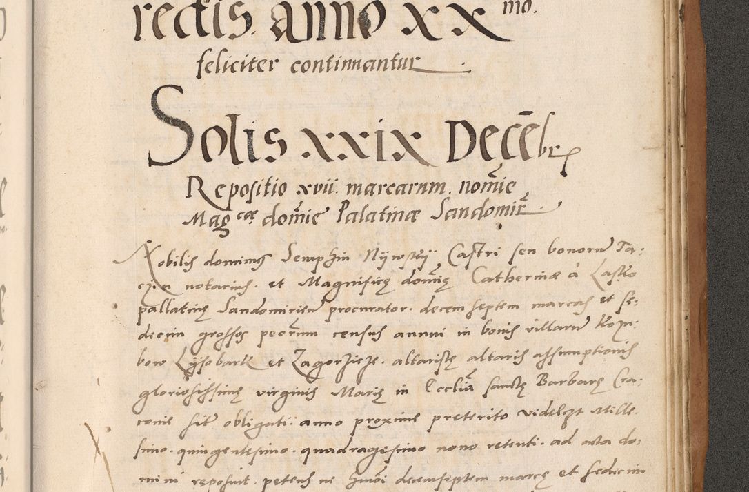Zdjęcie nr 863 dla obiektu archiwalnego: Acta actorum causarum, sentenciarum tam diffinitivarum quam interlocutoriarum et obligacionum coram reverendo domino Petro Mischkowski custode Kielcensi, canonico vicarioque in spiritualibus generali Cracoviensi ad annum Domini millesimum quingentesimum octavum, cuius indicio est sexta, pontificatus sanctissimi in Christo patris et domini nostri domini Pauli divina providencia pape tercii feliciter moderni, anno coronacionis quarto decimo continuantur