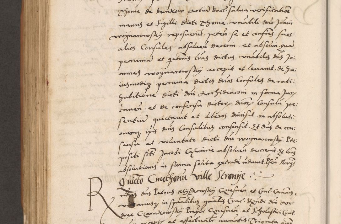 Zdjęcie nr 860 dla obiektu archiwalnego: Acta actorum causarum, sentenciarum tam diffinitivarum quam interlocutoriarum et obligacionum coram reverendo domino Petro Mischkowski custode Kielcensi, canonico vicarioque in spiritualibus generali Cracoviensi ad annum Domini millesimum quingentesimum octavum, cuius indicio est sexta, pontificatus sanctissimi in Christo patris et domini nostri domini Pauli divina providencia pape tercii feliciter moderni, anno coronacionis quarto decimo continuantur