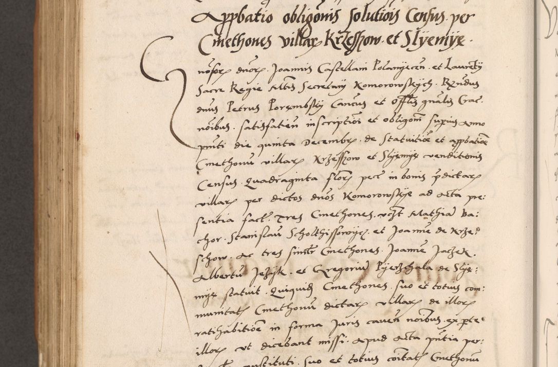Zdjęcie nr 858 dla obiektu archiwalnego: Acta actorum causarum, sentenciarum tam diffinitivarum quam interlocutoriarum et obligacionum coram reverendo domino Petro Mischkowski custode Kielcensi, canonico vicarioque in spiritualibus generali Cracoviensi ad annum Domini millesimum quingentesimum octavum, cuius indicio est sexta, pontificatus sanctissimi in Christo patris et domini nostri domini Pauli divina providencia pape tercii feliciter moderni, anno coronacionis quarto decimo continuantur