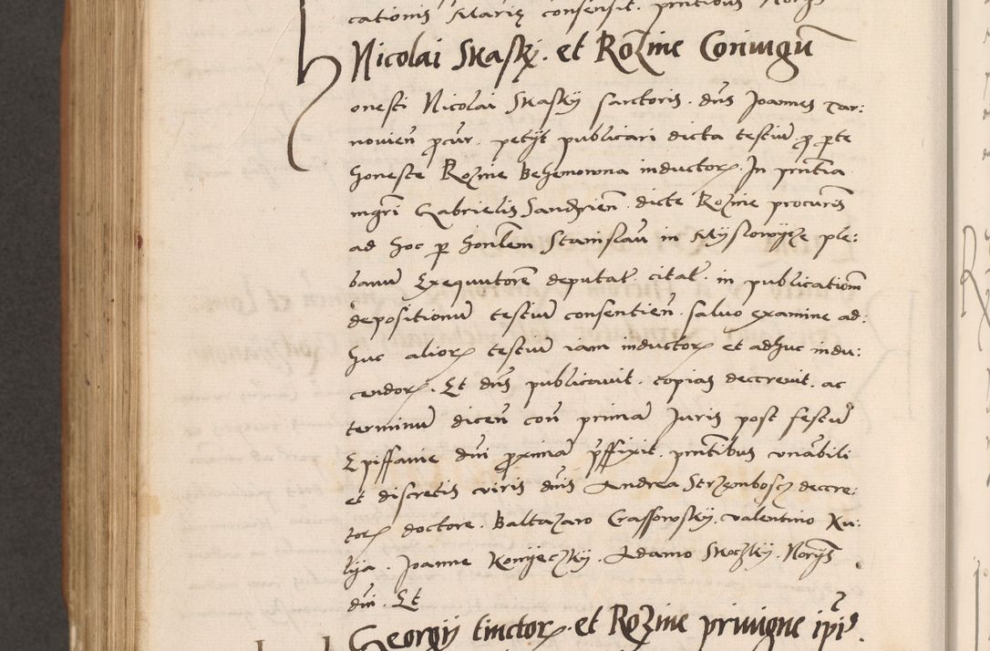Zdjęcie nr 856 dla obiektu archiwalnego: Acta actorum causarum, sentenciarum tam diffinitivarum quam interlocutoriarum et obligacionum coram reverendo domino Petro Mischkowski custode Kielcensi, canonico vicarioque in spiritualibus generali Cracoviensi ad annum Domini millesimum quingentesimum octavum, cuius indicio est sexta, pontificatus sanctissimi in Christo patris et domini nostri domini Pauli divina providencia pape tercii feliciter moderni, anno coronacionis quarto decimo continuantur