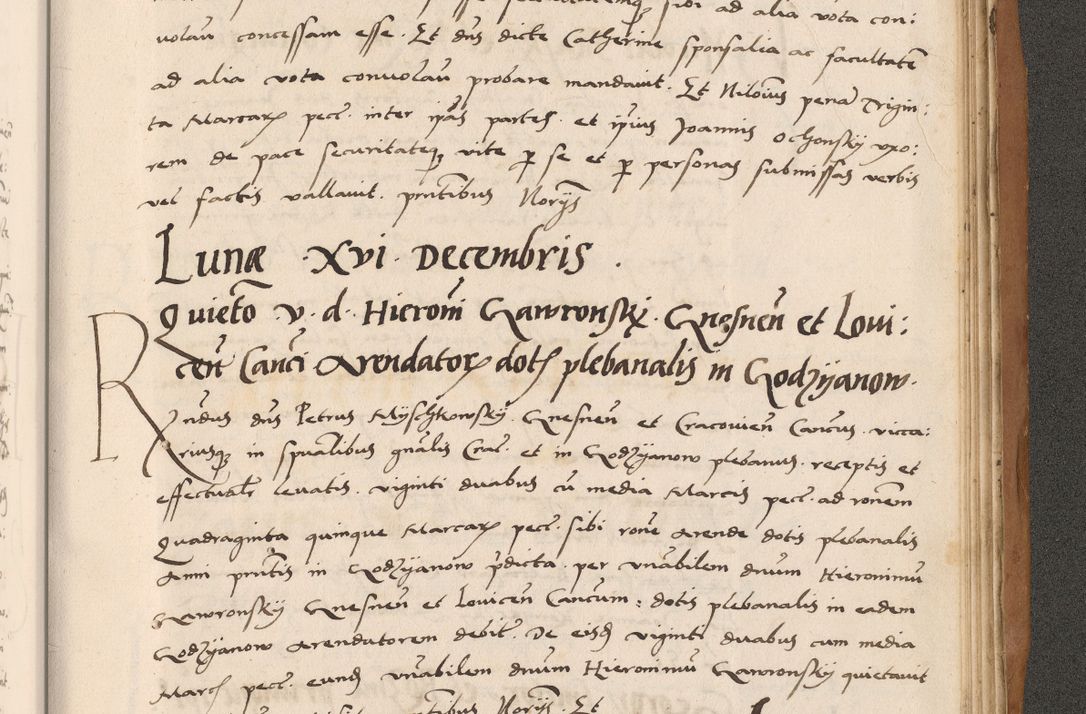 Zdjęcie nr 855 dla obiektu archiwalnego: Acta actorum causarum, sentenciarum tam diffinitivarum quam interlocutoriarum et obligacionum coram reverendo domino Petro Mischkowski custode Kielcensi, canonico vicarioque in spiritualibus generali Cracoviensi ad annum Domini millesimum quingentesimum octavum, cuius indicio est sexta, pontificatus sanctissimi in Christo patris et domini nostri domini Pauli divina providencia pape tercii feliciter moderni, anno coronacionis quarto decimo continuantur