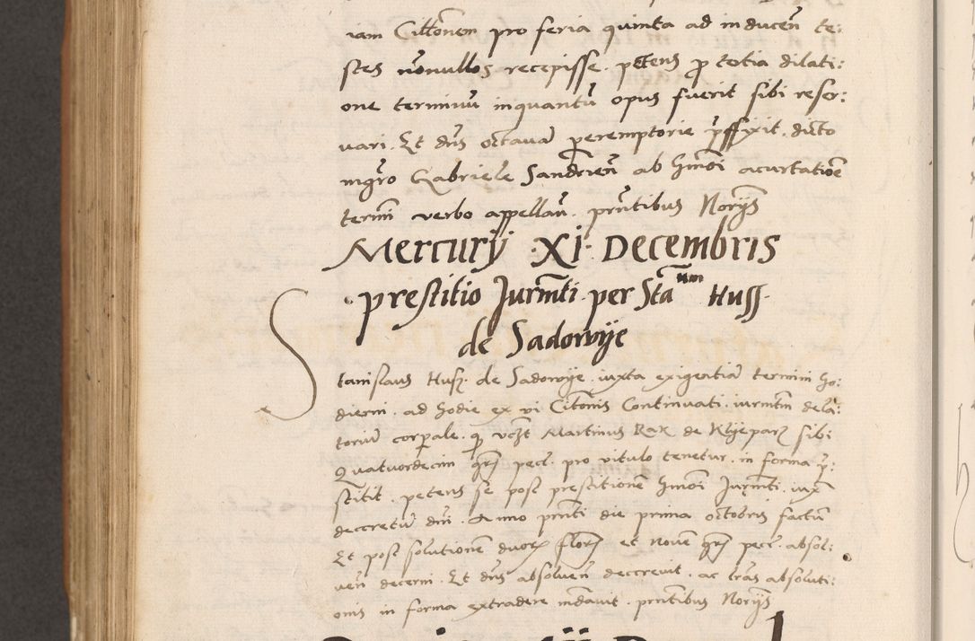 Zdjęcie nr 852 dla obiektu archiwalnego: Acta actorum causarum, sentenciarum tam diffinitivarum quam interlocutoriarum et obligacionum coram reverendo domino Petro Mischkowski custode Kielcensi, canonico vicarioque in spiritualibus generali Cracoviensi ad annum Domini millesimum quingentesimum octavum, cuius indicio est sexta, pontificatus sanctissimi in Christo patris et domini nostri domini Pauli divina providencia pape tercii feliciter moderni, anno coronacionis quarto decimo continuantur