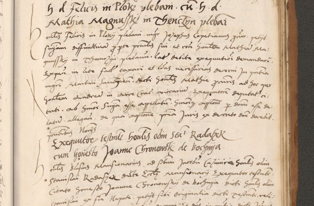 Zdjęcie nr 851 dla obiektu archiwalnego: Acta actorum causarum, sentenciarum tam diffinitivarum quam interlocutoriarum et obligacionum coram reverendo domino Petro Mischkowski custode Kielcensi, canonico vicarioque in spiritualibus generali Cracoviensi ad annum Domini millesimum quingentesimum octavum, cuius indicio est sexta, pontificatus sanctissimi in Christo patris et domini nostri domini Pauli divina providencia pape tercii feliciter moderni, anno coronacionis quarto decimo continuantur