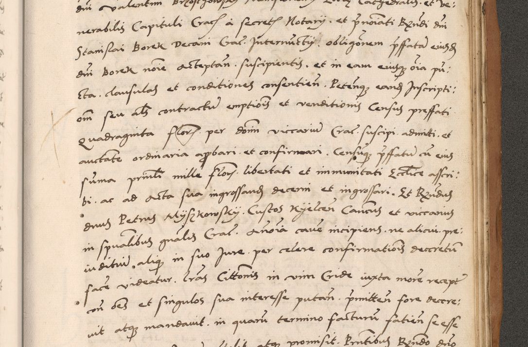 Zdjęcie nr 847 dla obiektu archiwalnego: Acta actorum causarum, sentenciarum tam diffinitivarum quam interlocutoriarum et obligacionum coram reverendo domino Petro Mischkowski custode Kielcensi, canonico vicarioque in spiritualibus generali Cracoviensi ad annum Domini millesimum quingentesimum octavum, cuius indicio est sexta, pontificatus sanctissimi in Christo patris et domini nostri domini Pauli divina providencia pape tercii feliciter moderni, anno coronacionis quarto decimo continuantur