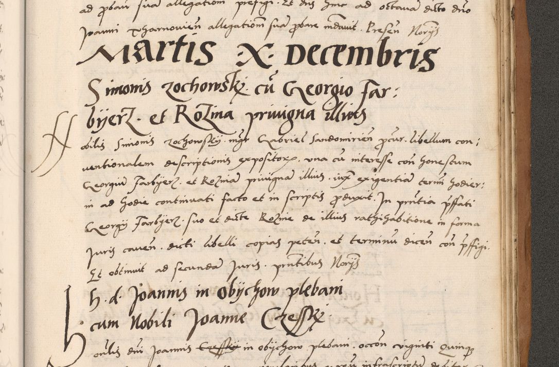Zdjęcie nr 849 dla obiektu archiwalnego: Acta actorum causarum, sentenciarum tam diffinitivarum quam interlocutoriarum et obligacionum coram reverendo domino Petro Mischkowski custode Kielcensi, canonico vicarioque in spiritualibus generali Cracoviensi ad annum Domini millesimum quingentesimum octavum, cuius indicio est sexta, pontificatus sanctissimi in Christo patris et domini nostri domini Pauli divina providencia pape tercii feliciter moderni, anno coronacionis quarto decimo continuantur