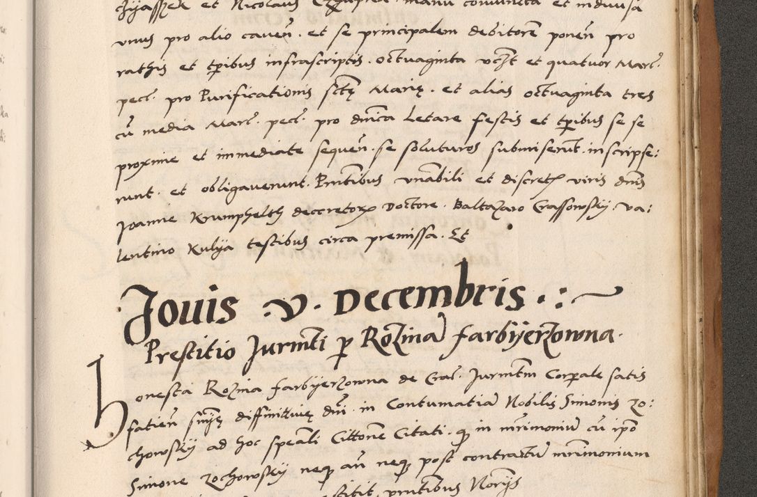 Zdjęcie nr 839 dla obiektu archiwalnego: Acta actorum causarum, sentenciarum tam diffinitivarum quam interlocutoriarum et obligacionum coram reverendo domino Petro Mischkowski custode Kielcensi, canonico vicarioque in spiritualibus generali Cracoviensi ad annum Domini millesimum quingentesimum octavum, cuius indicio est sexta, pontificatus sanctissimi in Christo patris et domini nostri domini Pauli divina providencia pape tercii feliciter moderni, anno coronacionis quarto decimo continuantur